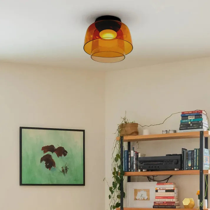 GlassLuxe – Lumière de Plafond Médiévale