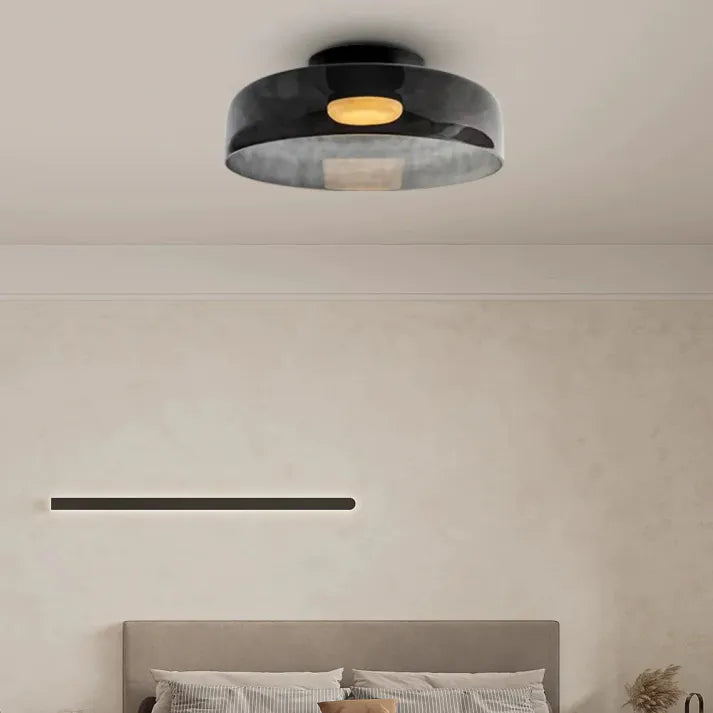 GlassLuxe – Lumière de Plafond Médiévale