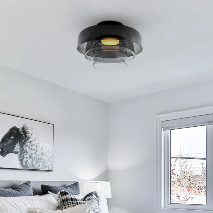 GlassLuxe – Lumière de Plafond Médiévale