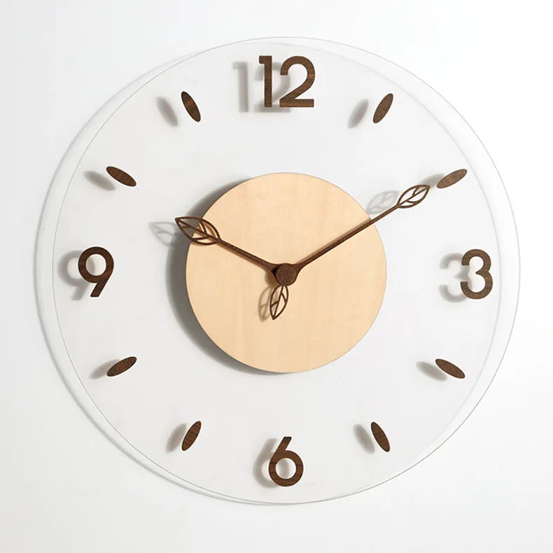 WalnutCraft - Horloge murale en bois de noyer
