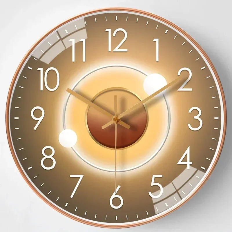 SilentTime – Horloge Murale Numérique Classique | Design Silencieux | 30 cm | Idéal pour Chambre ou Salon