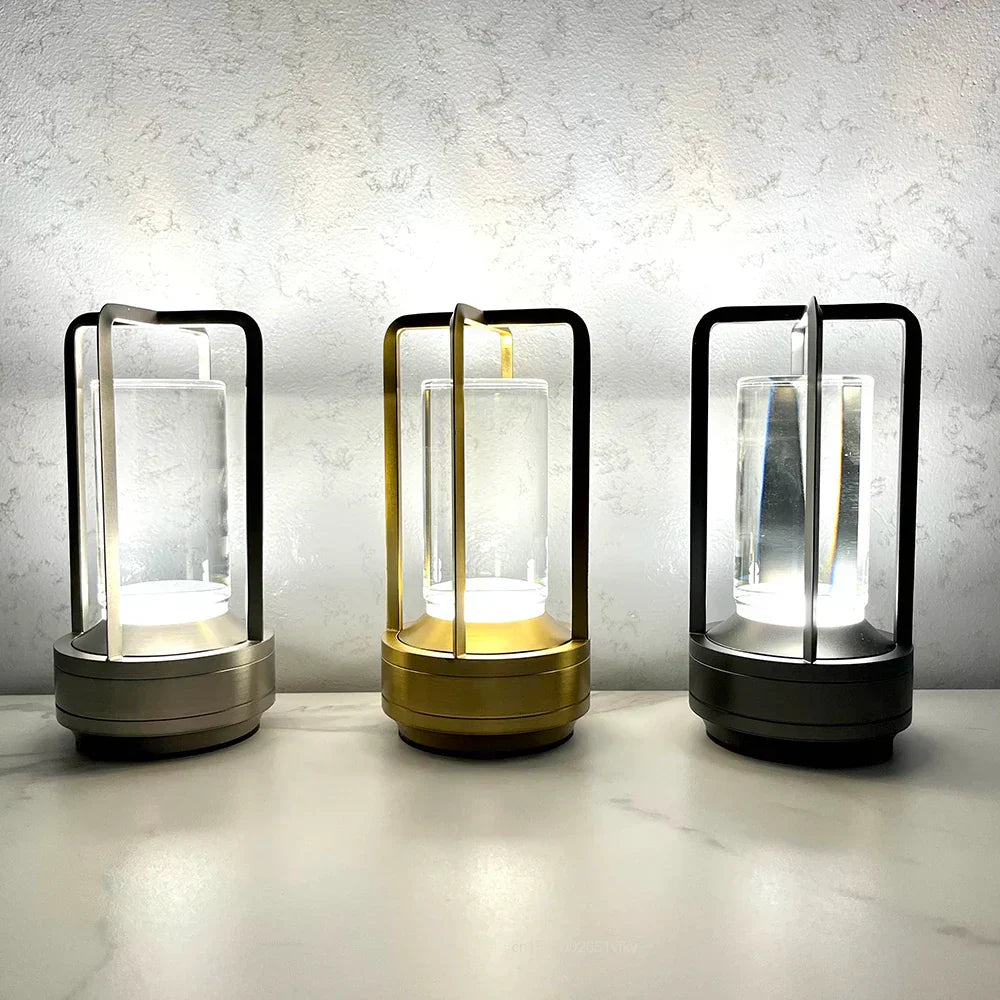 GlowSphere - Lanterne LED Portable Sans Fil avec Station de Charge