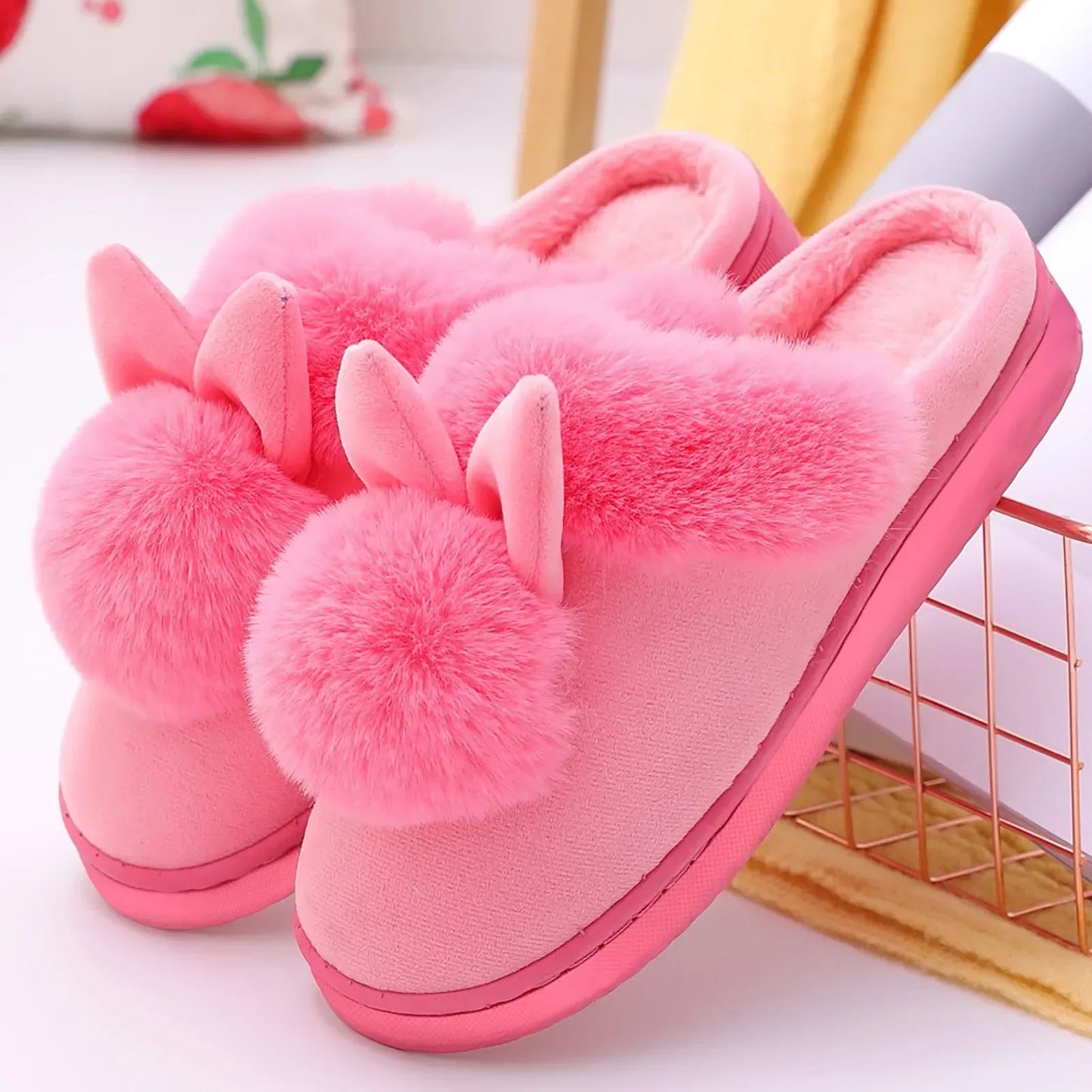 CozyBunny | Pantoufles Lapin en Peluche Douce