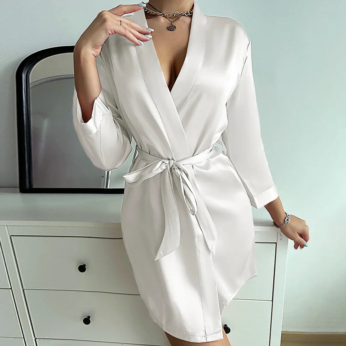 ChicWrap – Robe de matin élégante