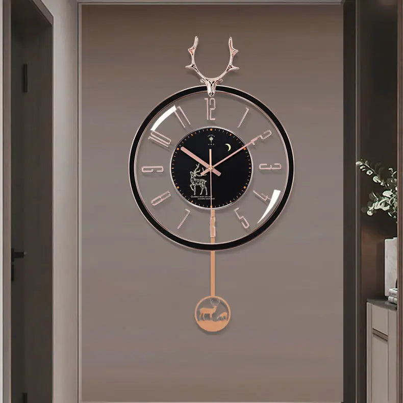 PolarisClock - Horloge murale silencieuse luxe