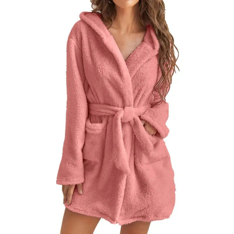 CozyElegance – Peignoir Épais et Chaleureux pour l’Hiver