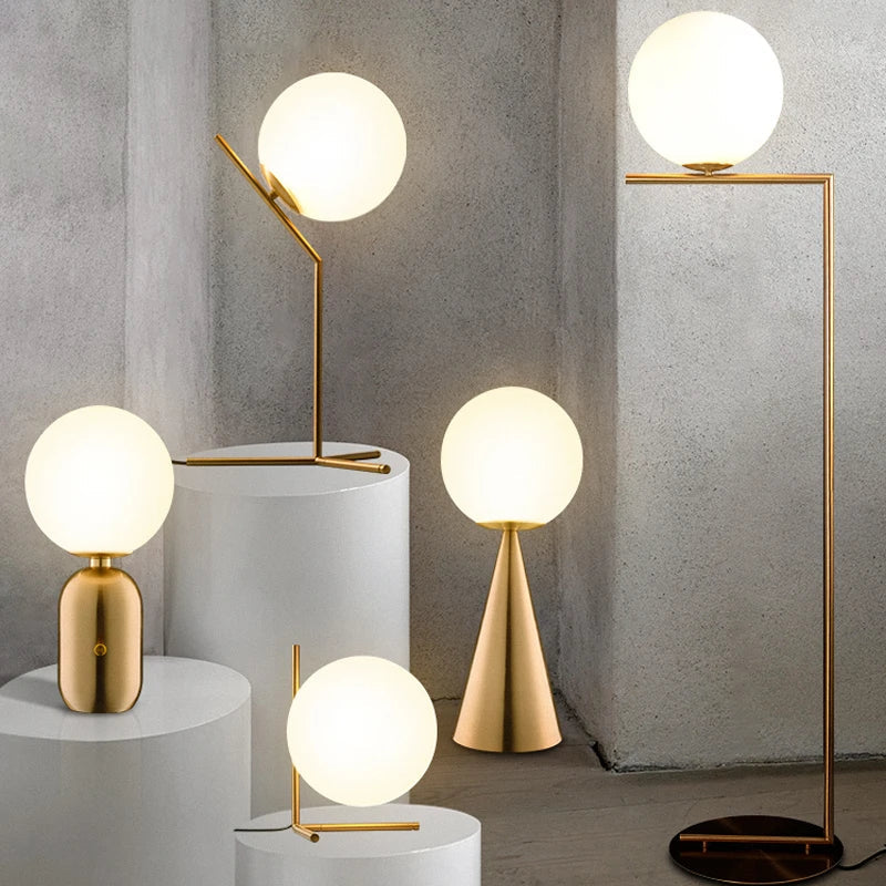 LusterLuxe - Lampe de Table Simple en Verre pour Lecture et Décoration