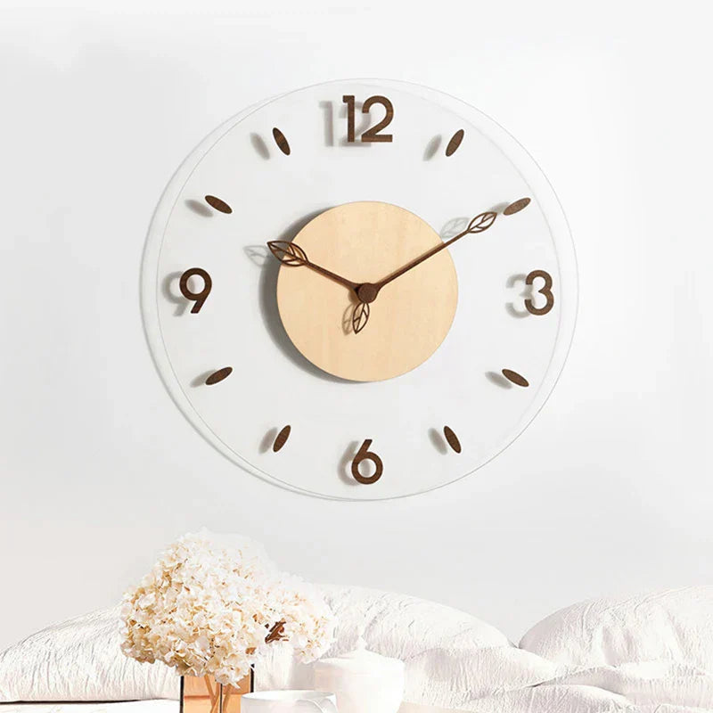 WalnutCraft - Horloge murale en bois de noyer