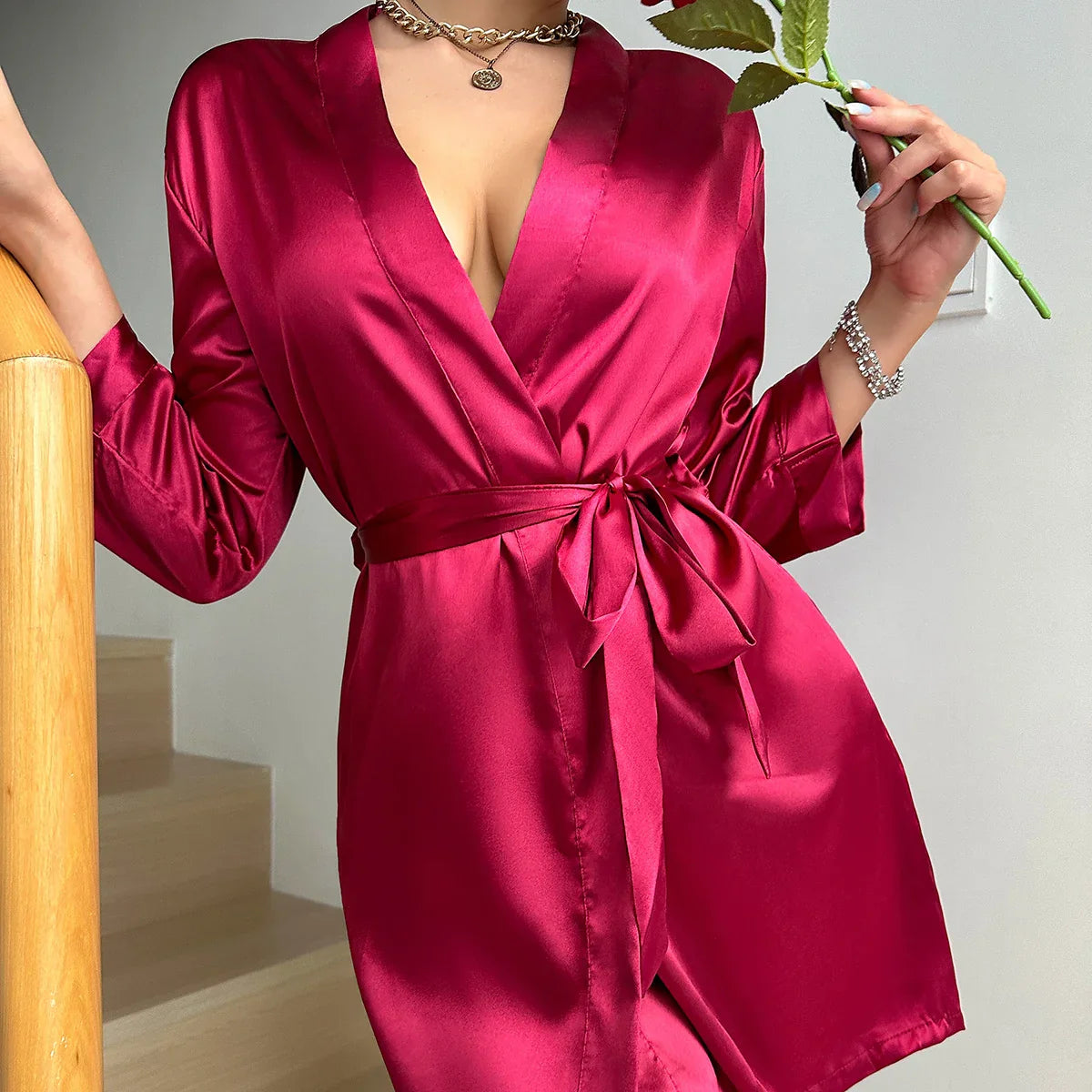 ChicWrap – Robe de matin élégante