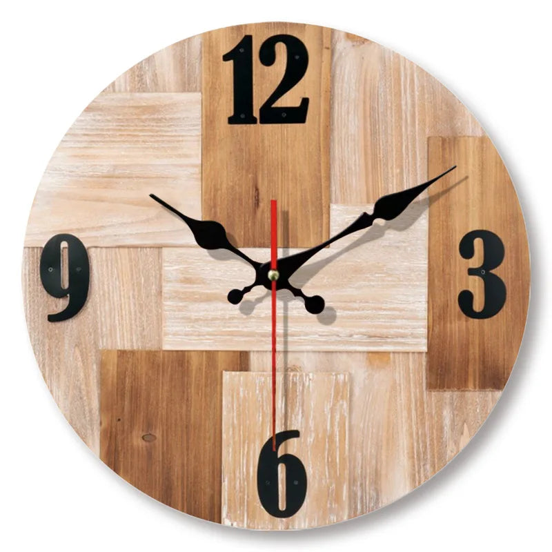 WoodGrain - Horloge murale en bois design