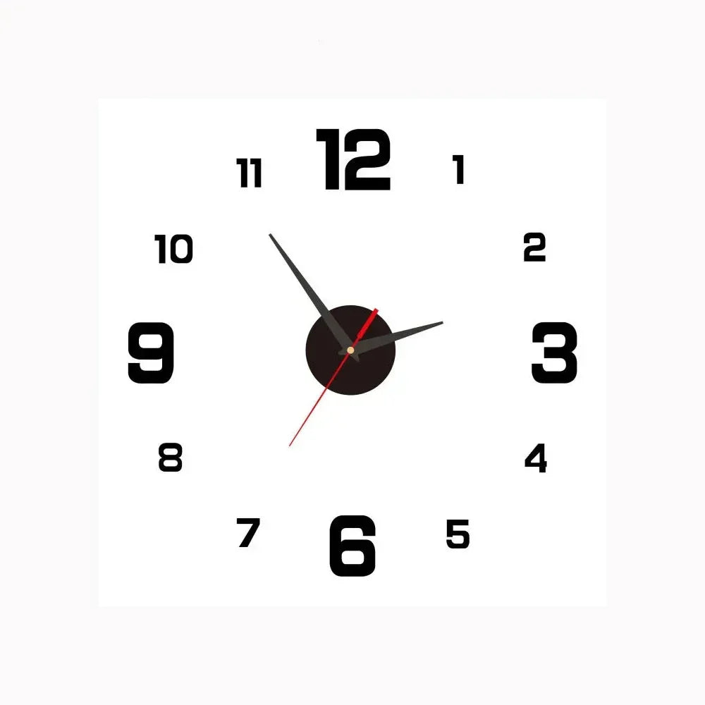 SilentTime – Horloge Murale Numérique Classique | Design Silencieux | 30 cm | Idéal pour Chambre ou Salon