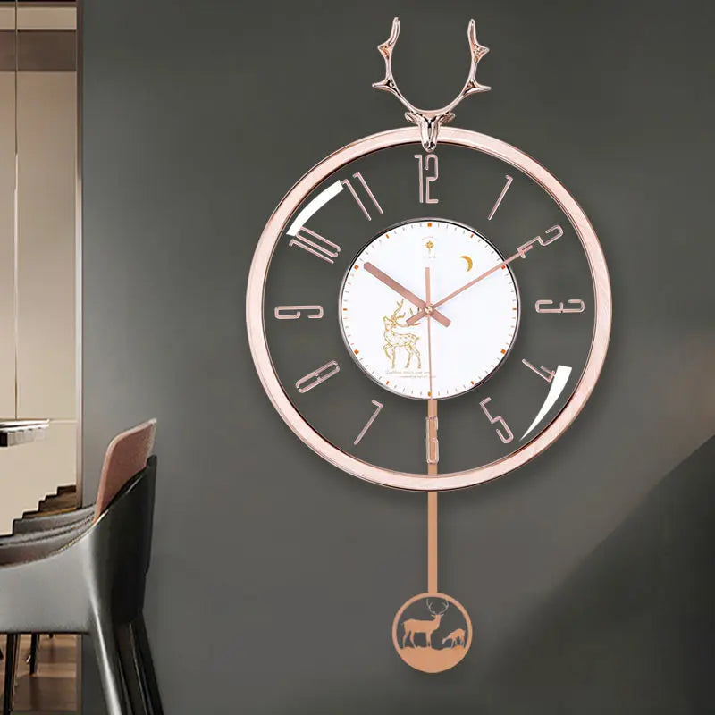 PolarisClock - Horloge murale silencieuse luxe