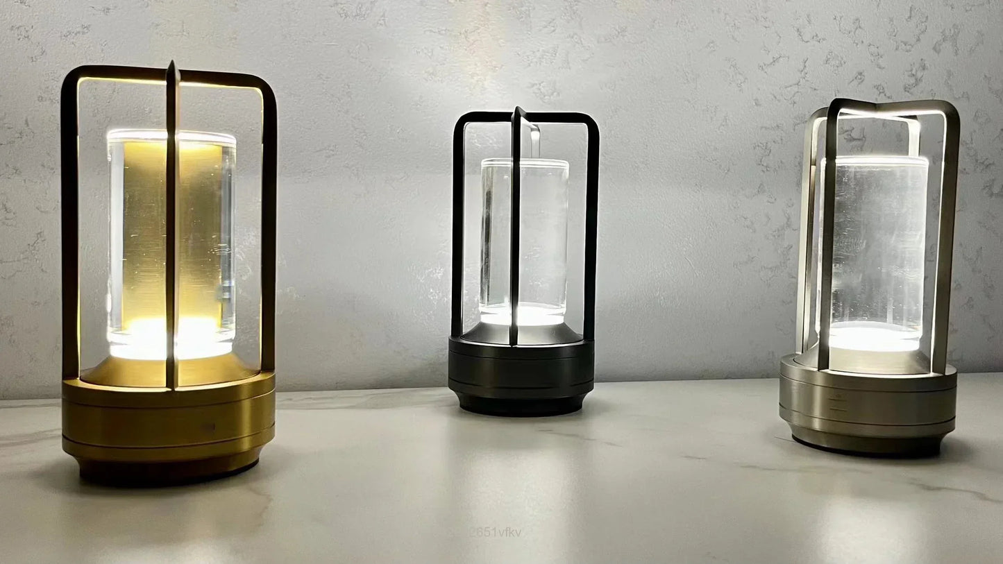 GlowSphere - Lanterne LED Portable Sans Fil avec Station de Charge
