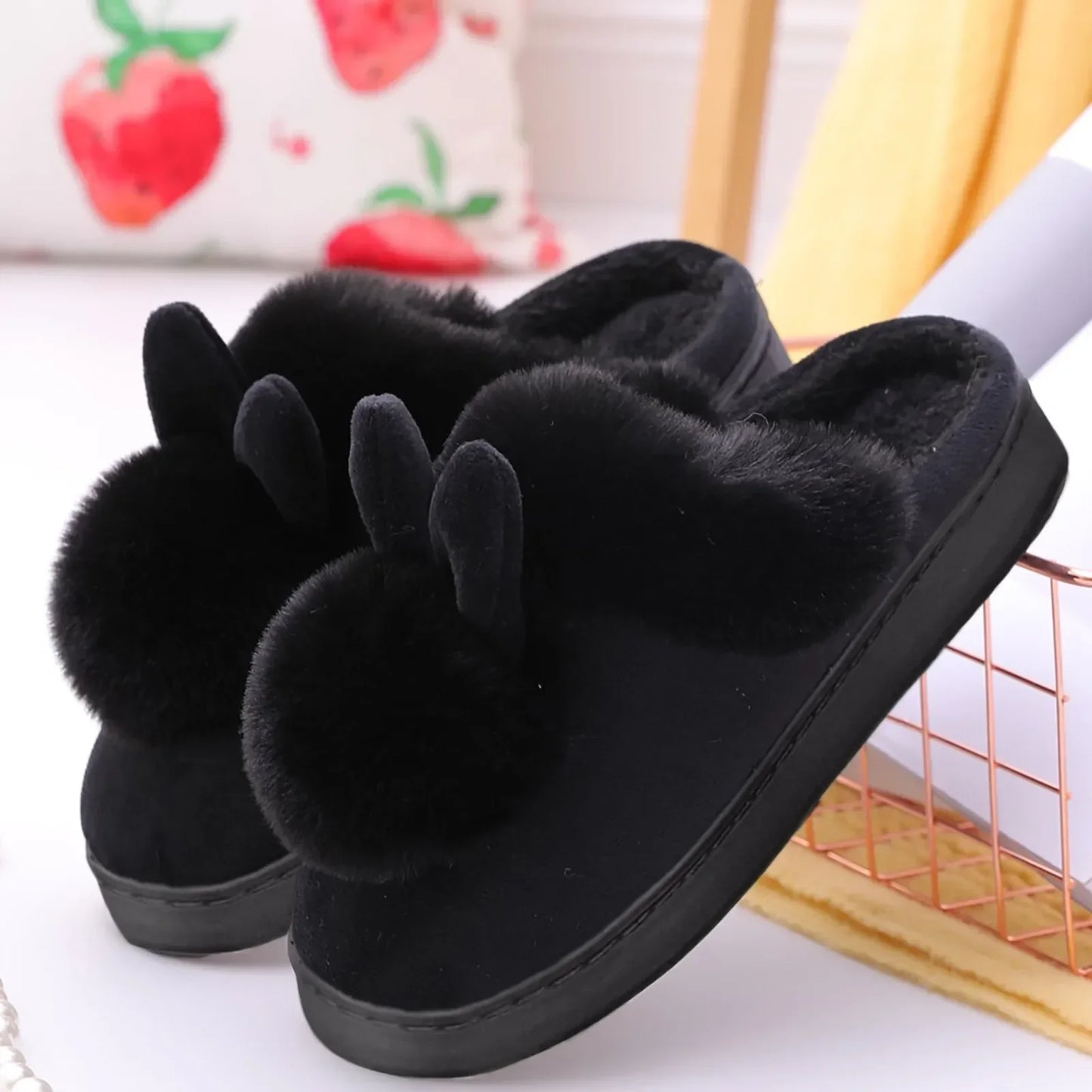 CozyBunny | Pantoufles Lapin en Peluche Douce