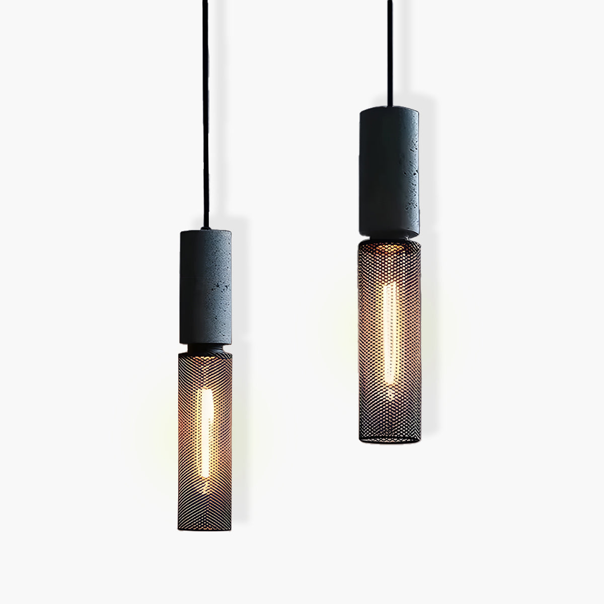 FERROX | Suspension Industrielle – Béton & Fer – LED avec Douille E27