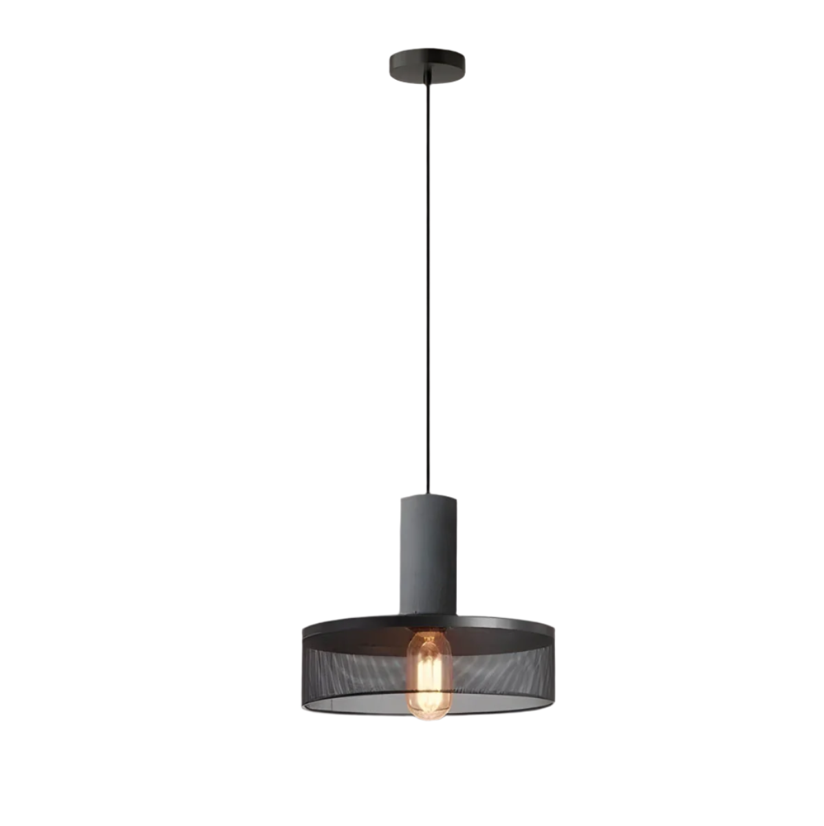FERROX | Suspension Industrielle – Béton & Fer – LED avec Douille E27
