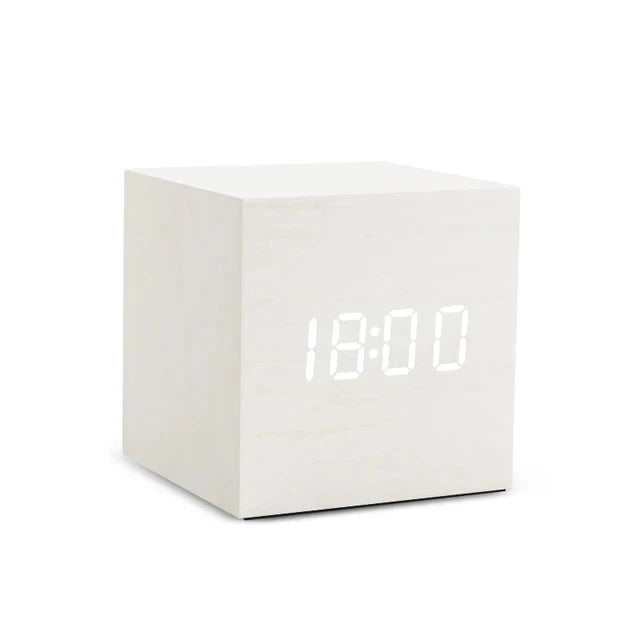 TempTune – Horloge LED en bois avec affichage de température