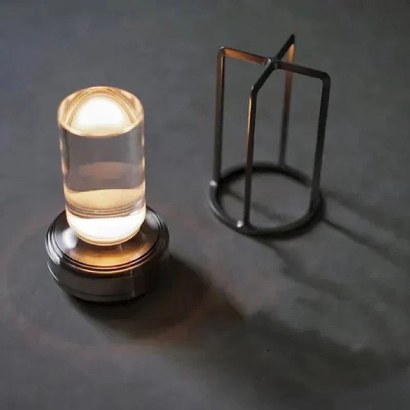 GlowSphere - Lanterne LED Portable Sans Fil avec Station de Charge
