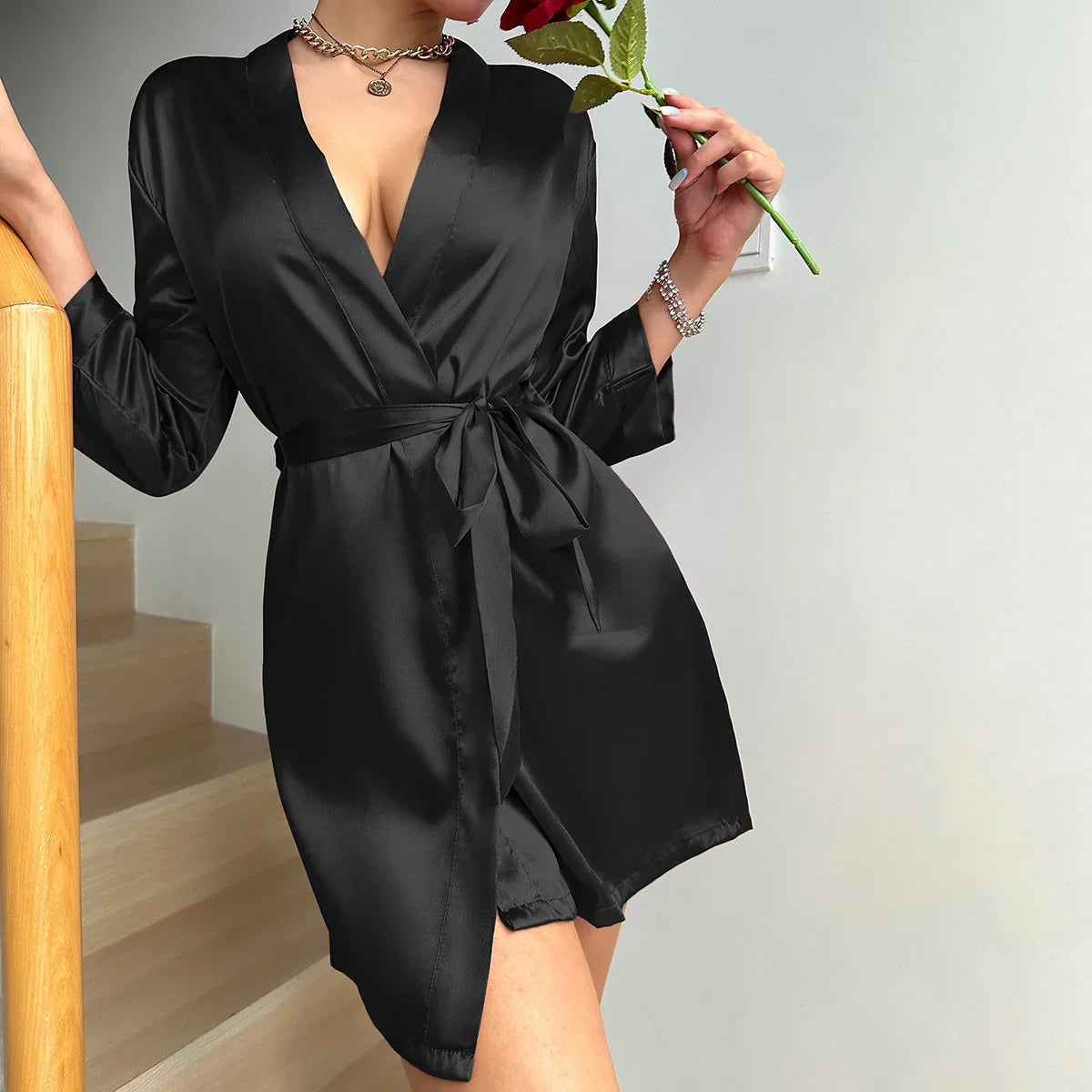 ChicWrap – Robe de matin élégante