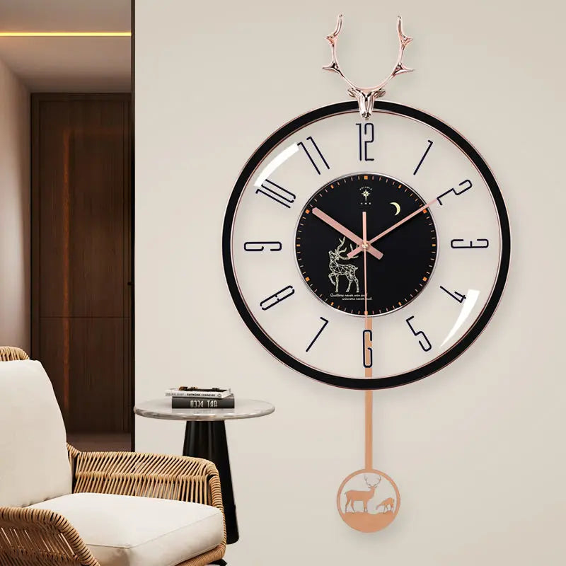 PolarisClock - Horloge murale silencieuse luxe
