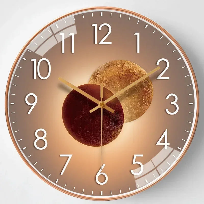 SilentTime – Horloge Murale Numérique Classique | Design Silencieux | 30 cm | Idéal pour Chambre ou Salon