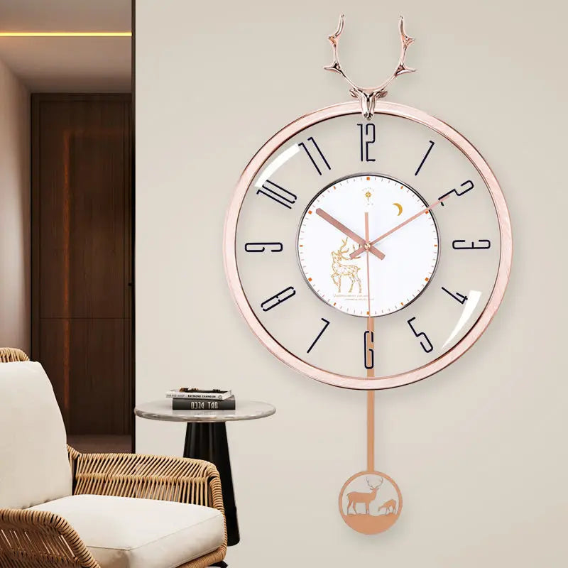 PolarisClock - Horloge murale silencieuse luxe
