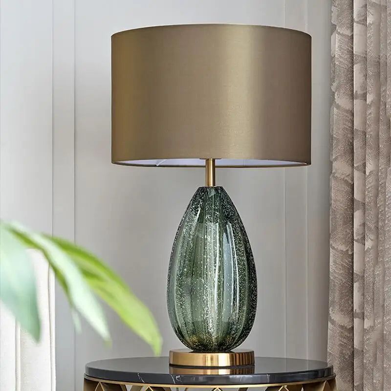 LumièreGrand - Lampe de Table en Verre pour Salon
