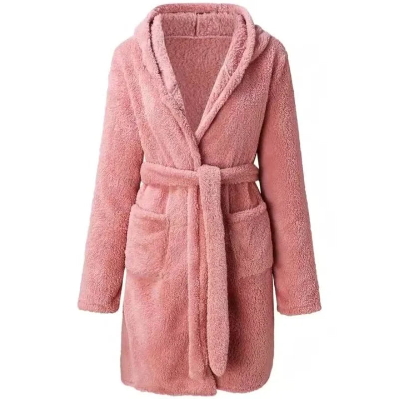 CozyElegance – Peignoir Épais et Chaleureux pour l’Hiver