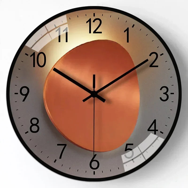 SilentTime – Horloge Murale Numérique Classique | Design Silencieux | 30 cm | Idéal pour Chambre ou Salon