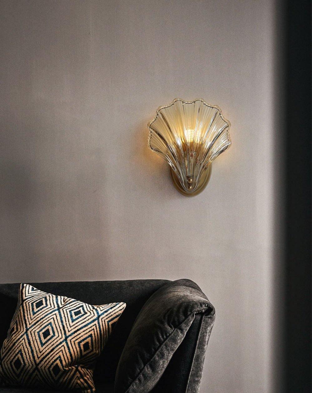 Shell Light - Lampe murale design en coquillage