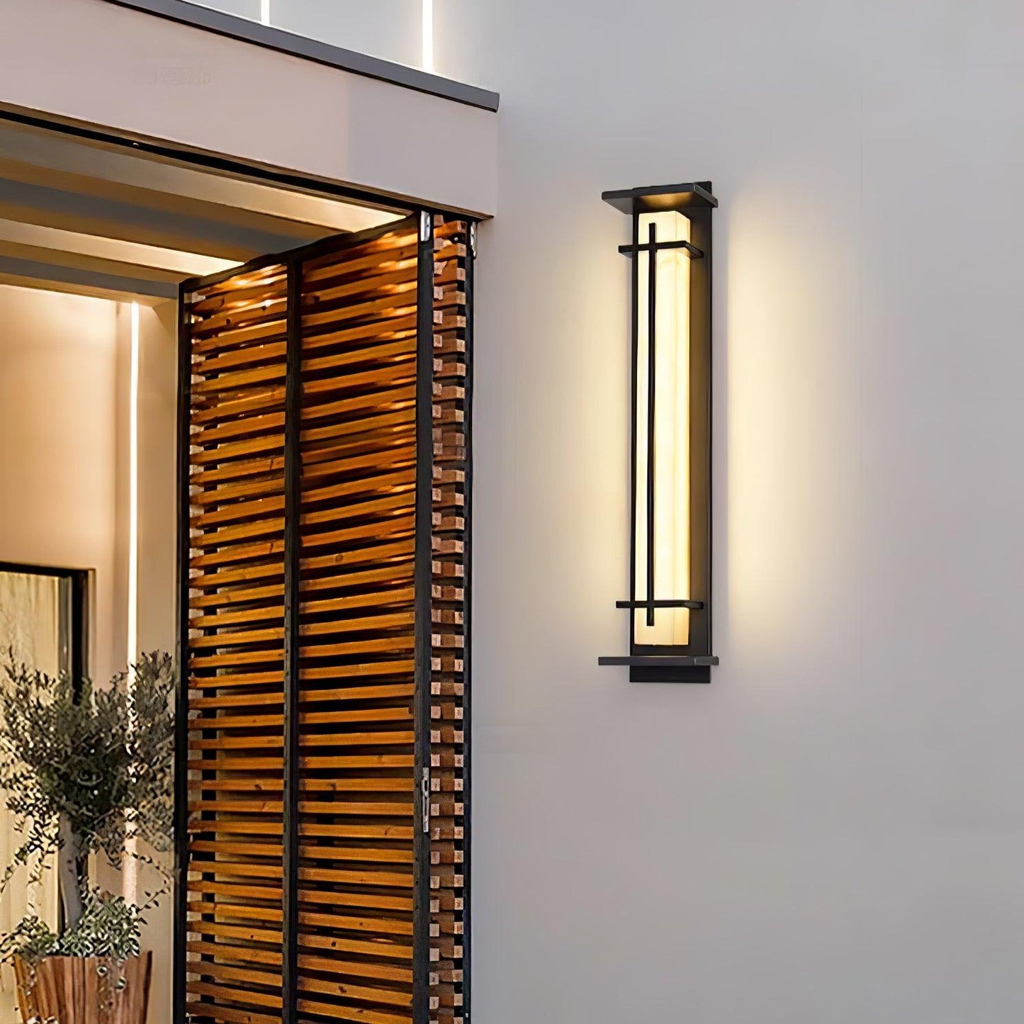 STRAVO | Applique Murale d’Extérieur – Acier Inoxydable & Marbre – LED Intégrée – IP65 – 3 Tailles & Couleurs