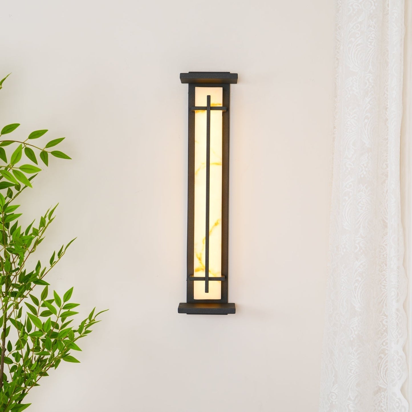 STRAVO | Applique Murale d’Extérieur – Acier Inoxydable & Marbre – LED Intégrée – IP65 – 3 Tailles & Couleurs