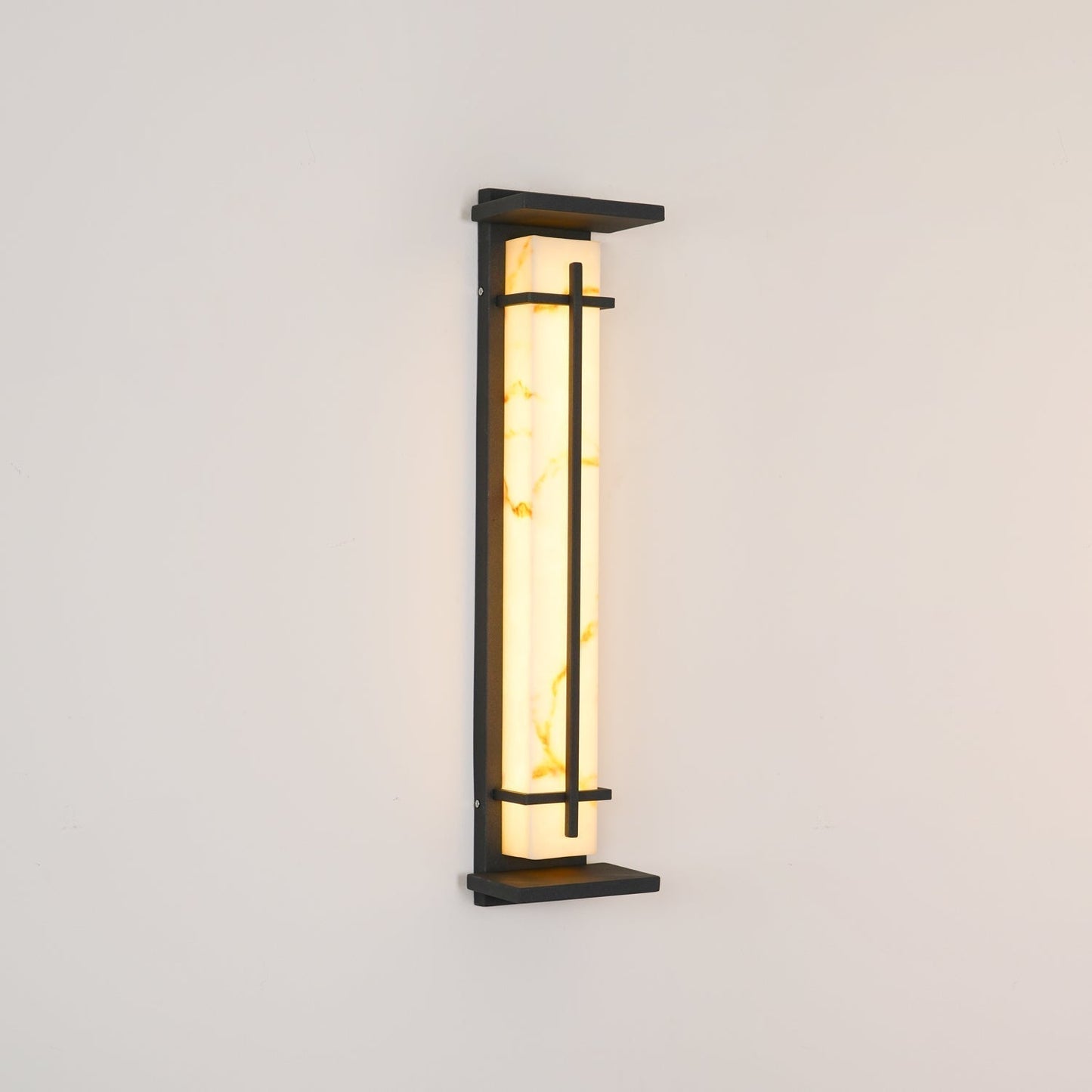STRAVO | Applique Murale d’Extérieur – Acier Inoxydable & Marbre – LED Intégrée – IP65 – 3 Tailles & Couleurs