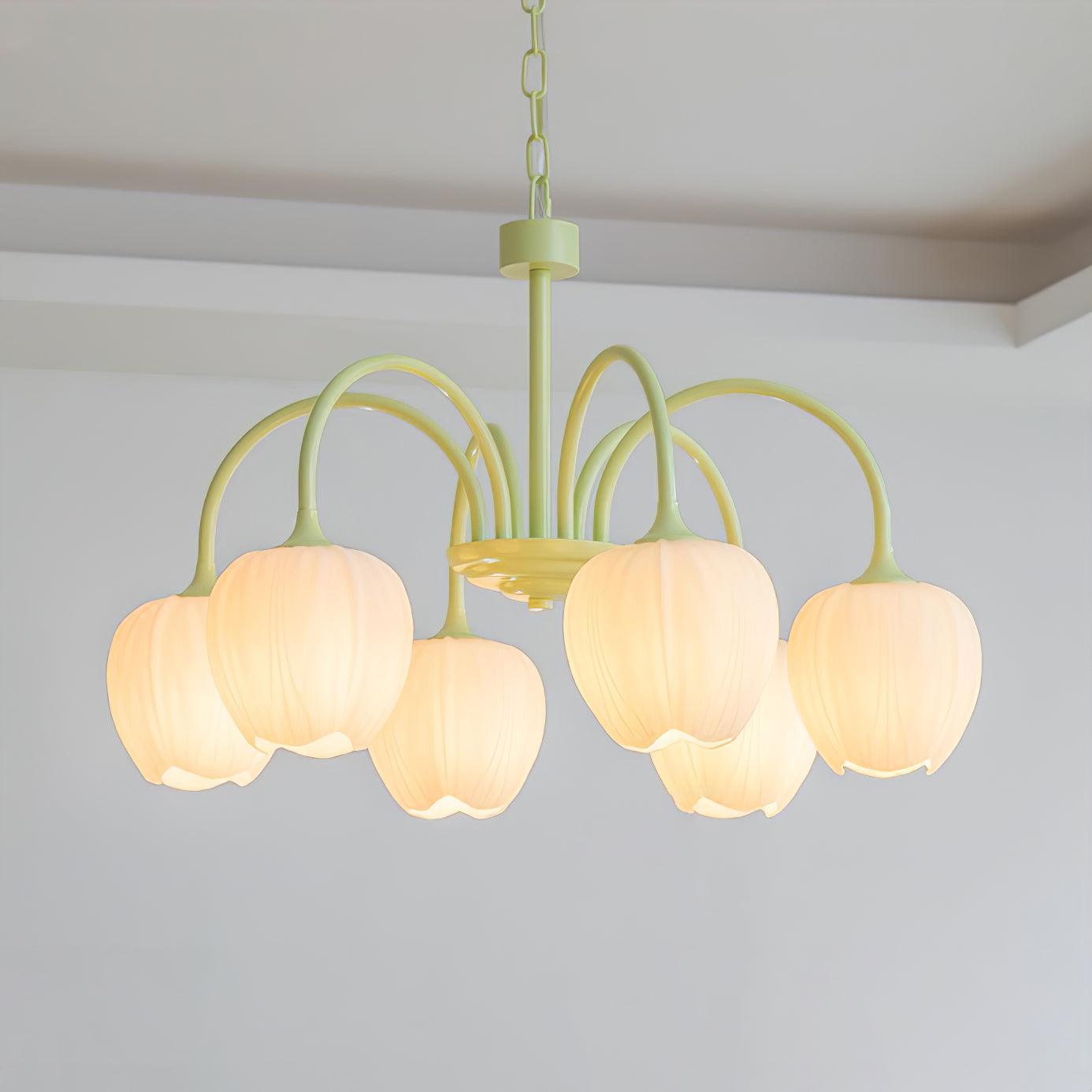 Tulip – Lustre Matcha Élégant