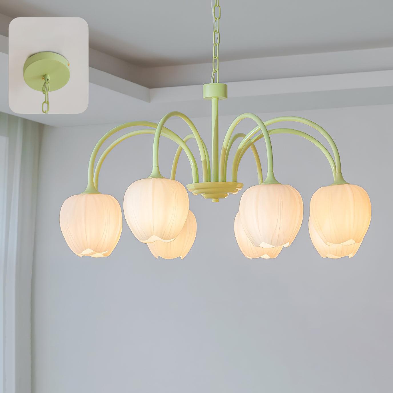 Tulip – Lustre Matcha Élégant
