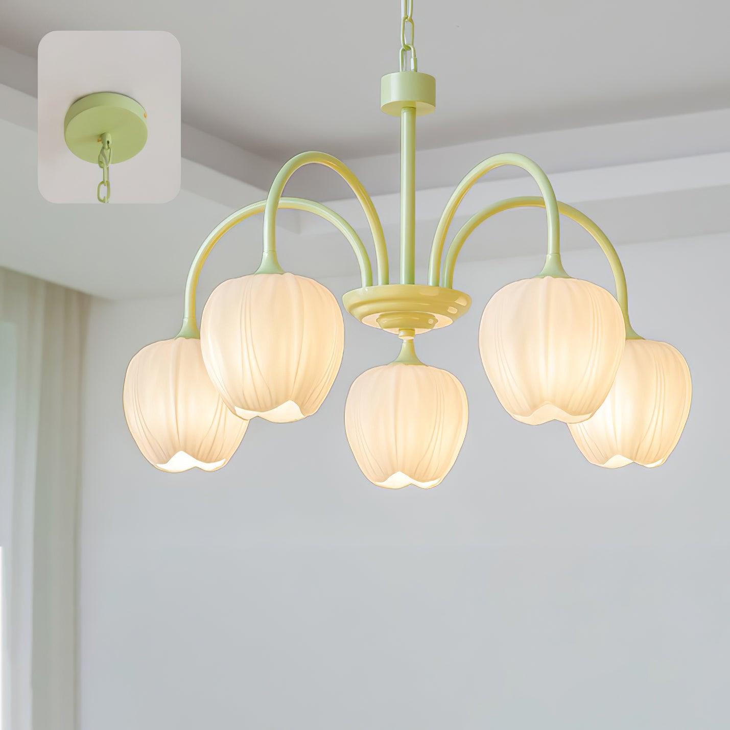 Tulip – Lustre Matcha Élégant