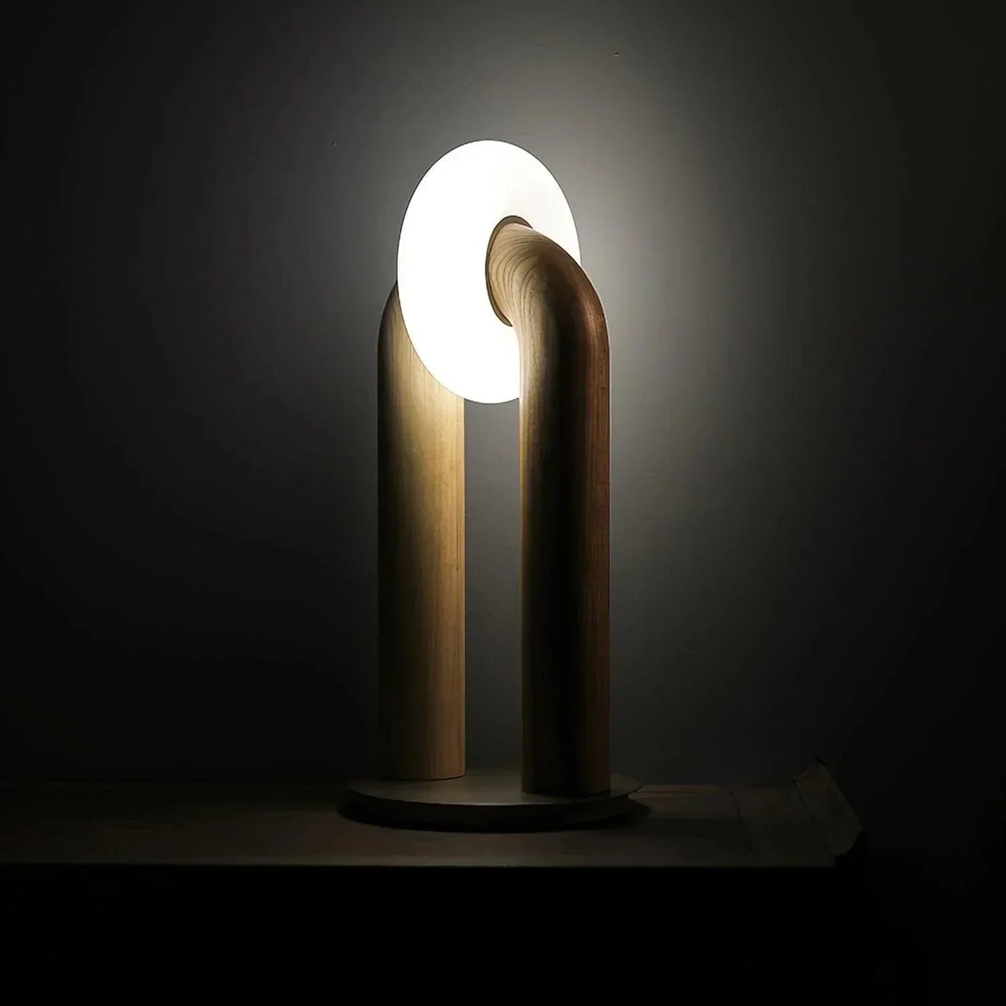 Archtouch | Lampe de Table Sans Fil – Bois & Acrylique – LED Tactile 3 Modes