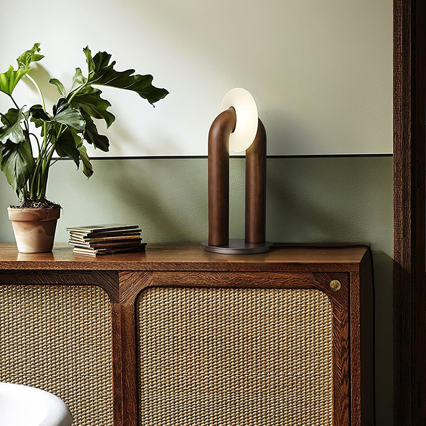 Archtouch | Lampe de Table Sans Fil – Bois & Acrylique – LED Tactile 3 Modes