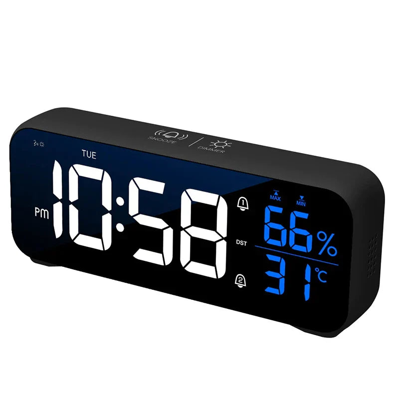 VibeClock – Horloge de bureau musicale avec fonction alarme