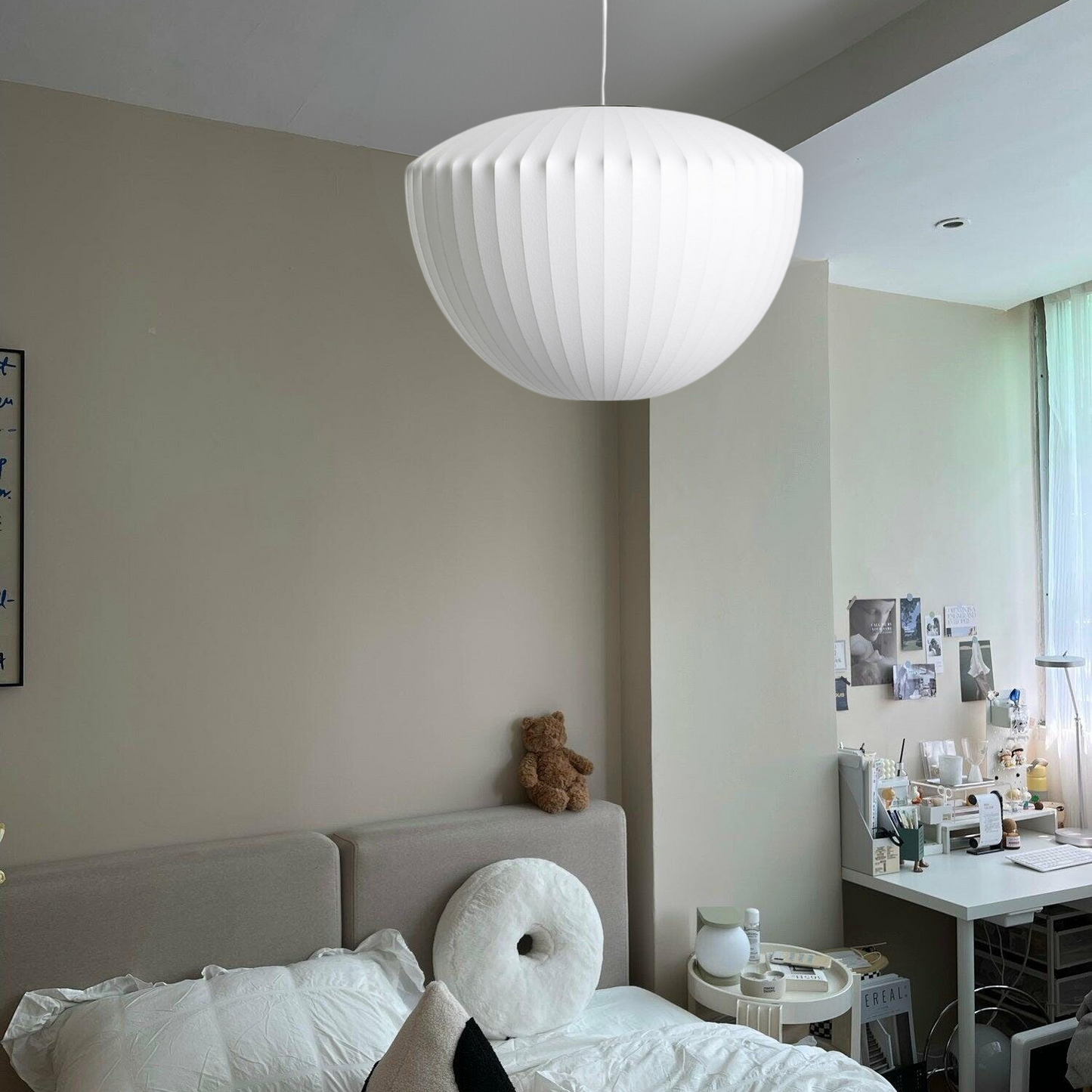 ÉclatBulle – Suspension en Verre et Bois Design Moderne