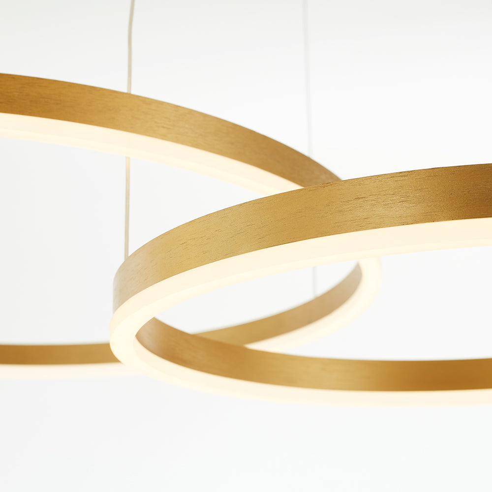 LunaGlow – Lustre circulaire en métal élégant