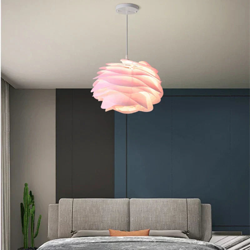 RosaryGlow - Luminaire de plafond en verre artistique