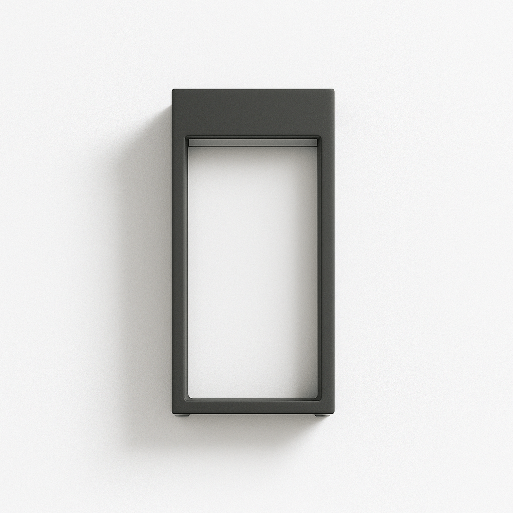 NoctaLux – Applique Murale Moderne en Acier Inoxydable | LED | IP55 | Pour Extérieur