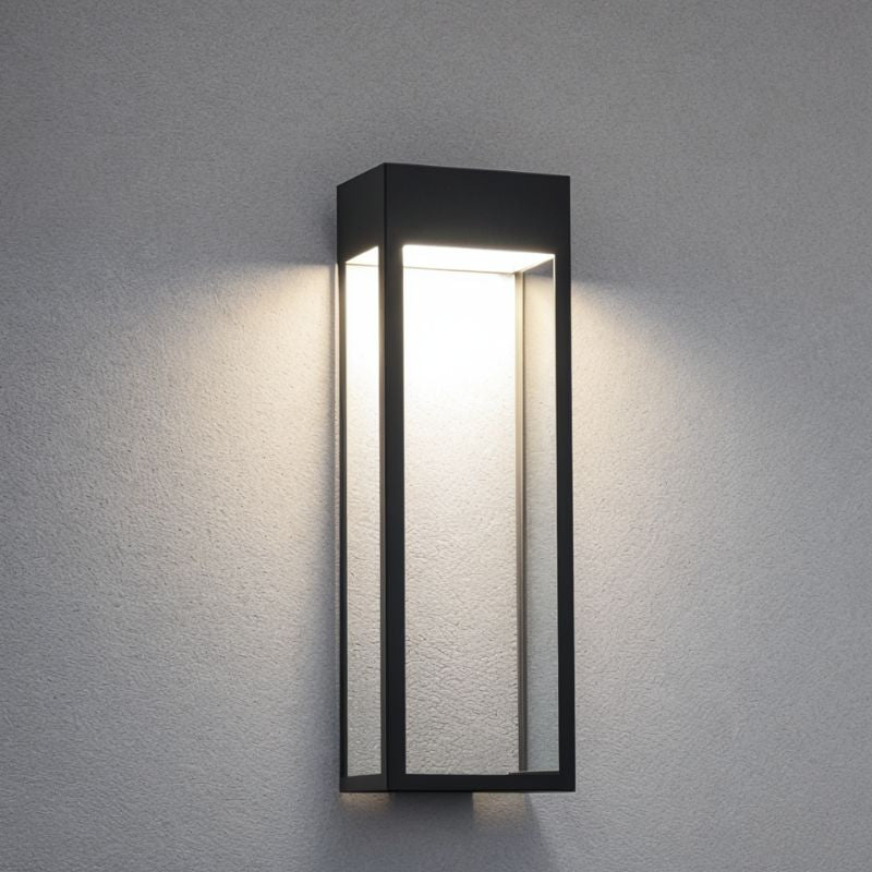NoctaLux – Applique Murale Moderne en Acier Inoxydable | LED | IP55 | Pour Extérieur
