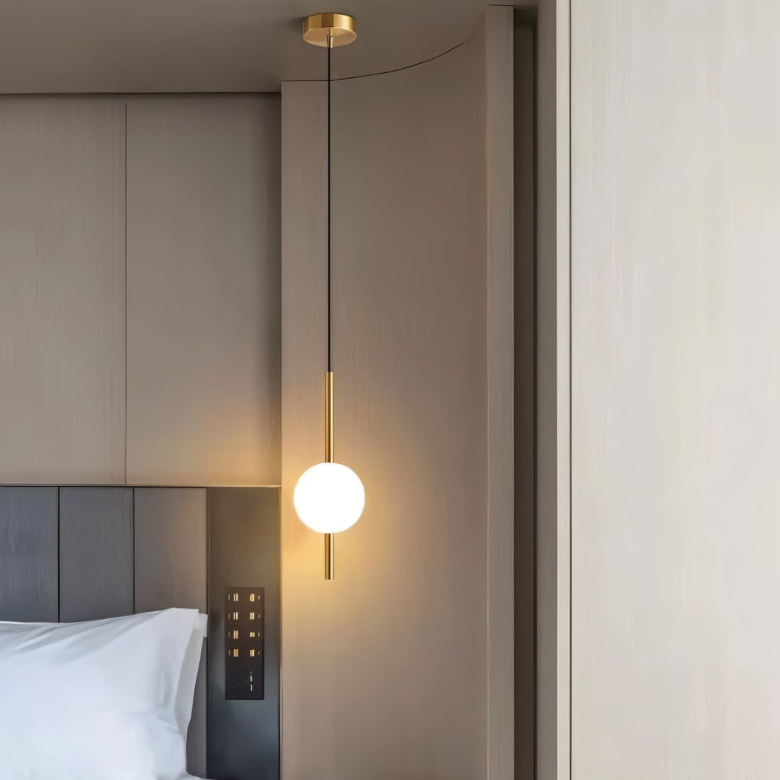 Glazora – Suspension Moderne avec Globe en Verre | LED Chaud | Ø10cm