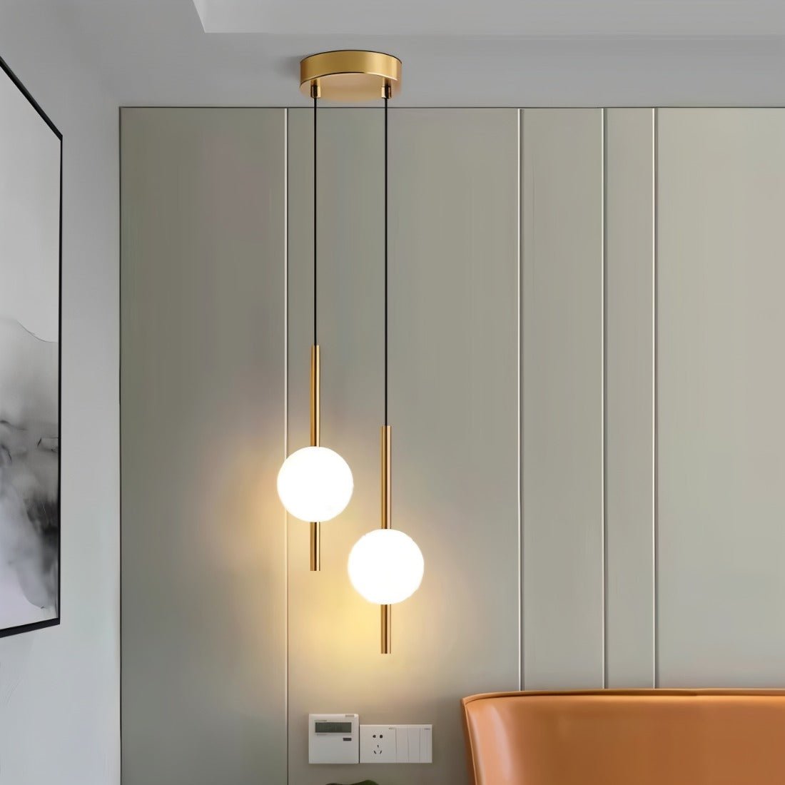 Glazora – Suspension Moderne avec Globe en Verre | LED Chaud | Ø10cm