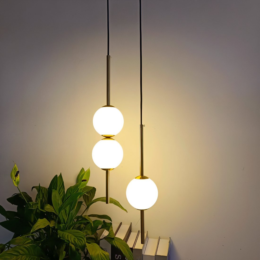 Glazora – Suspension Moderne avec Globe en Verre | LED Chaud | Ø10cm