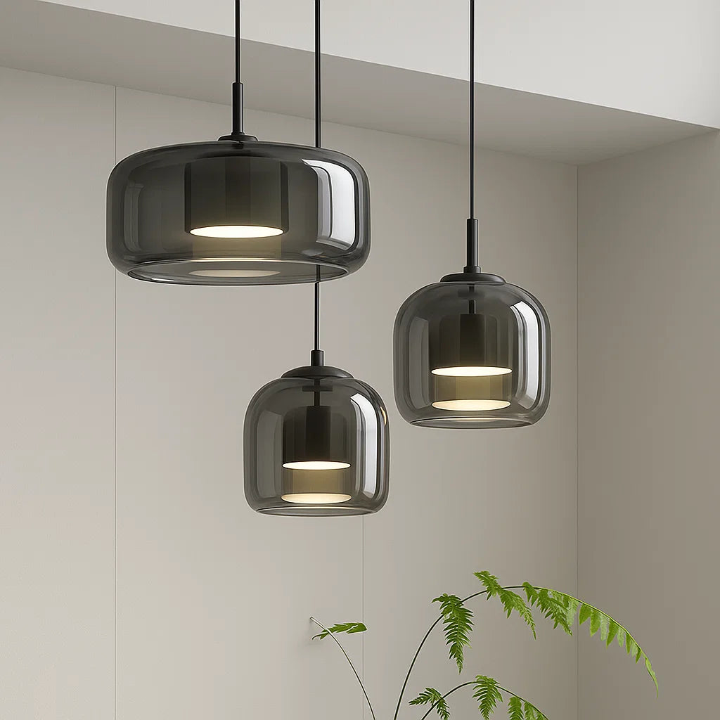 PureLight – Lampe Suspendue en Verre | Design Minimaliste | 3 Tailles Disponibles | Luminoir