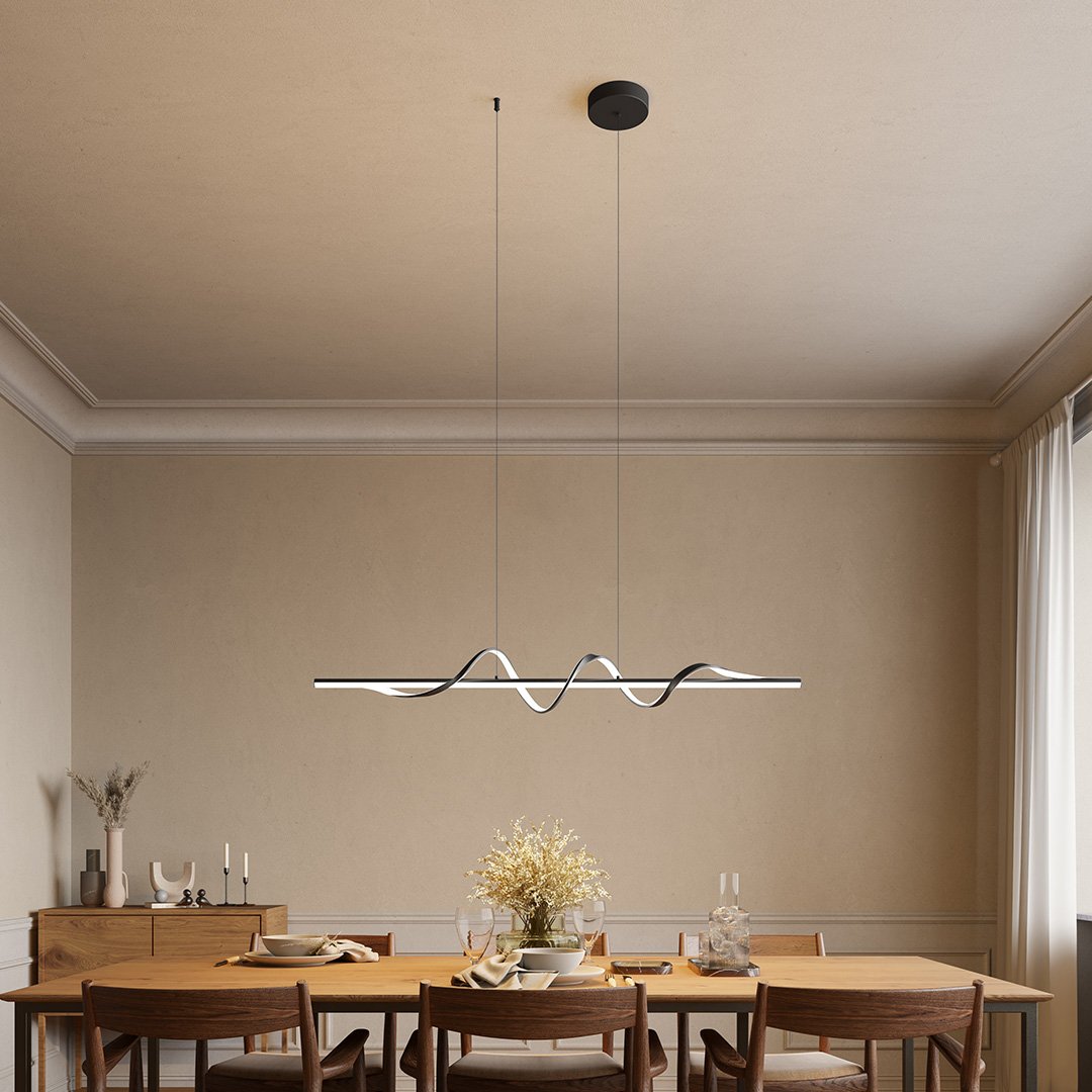 Clarion | Lampe Suspendue Unique, Moderne et Élégante – Verre Raffiné & LED Écoénergétique