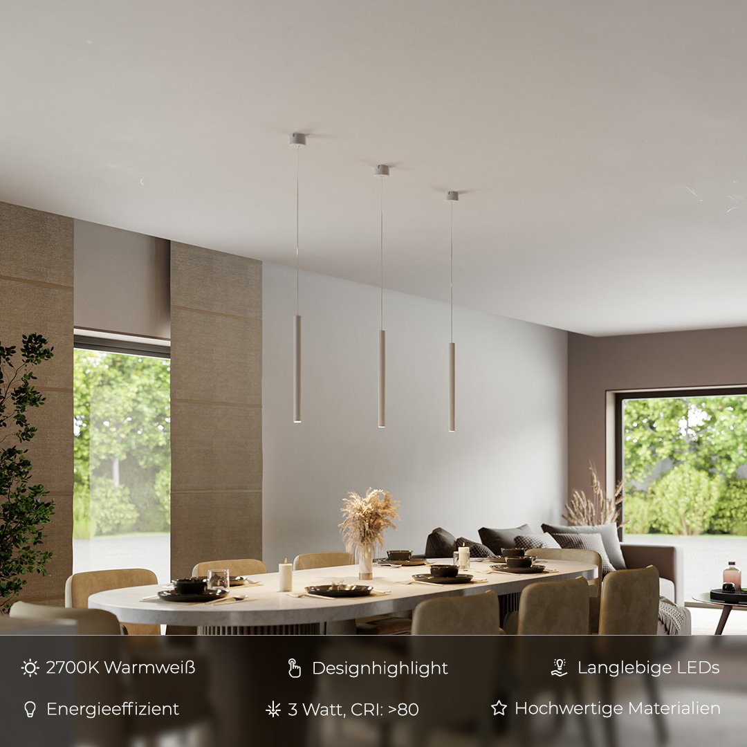 Cirrus | Suspension Minimaliste Éclatante – Design LED Moderne et Élégant